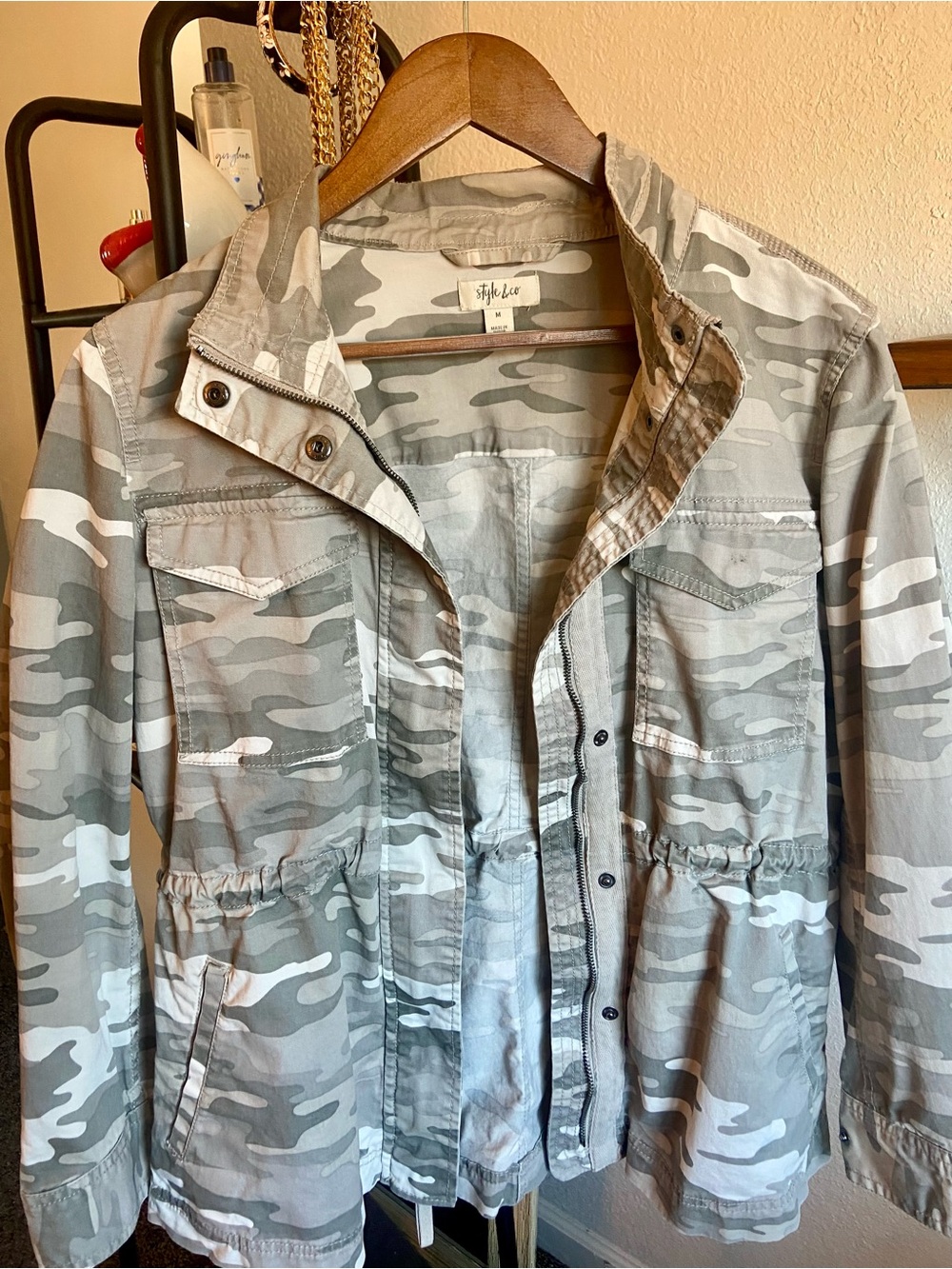 Style & Co. Women's Camouflage Utility Jacket